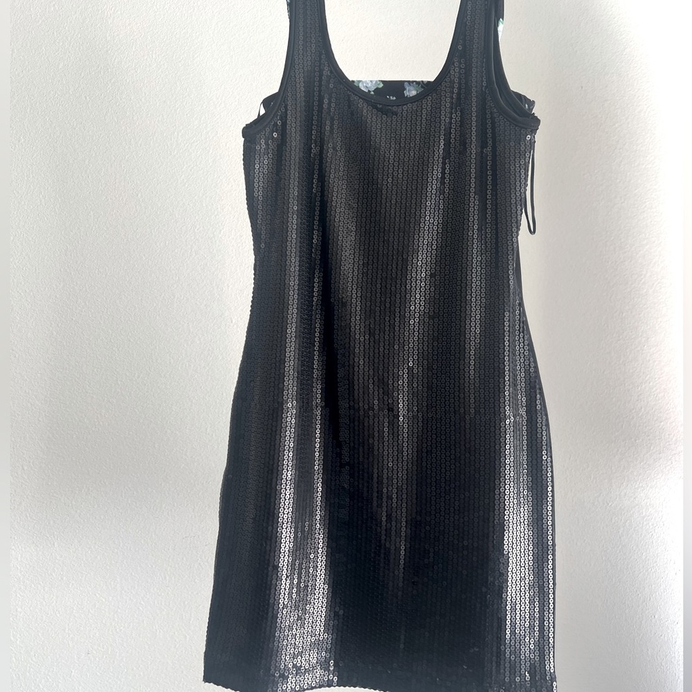 Black sequin dress